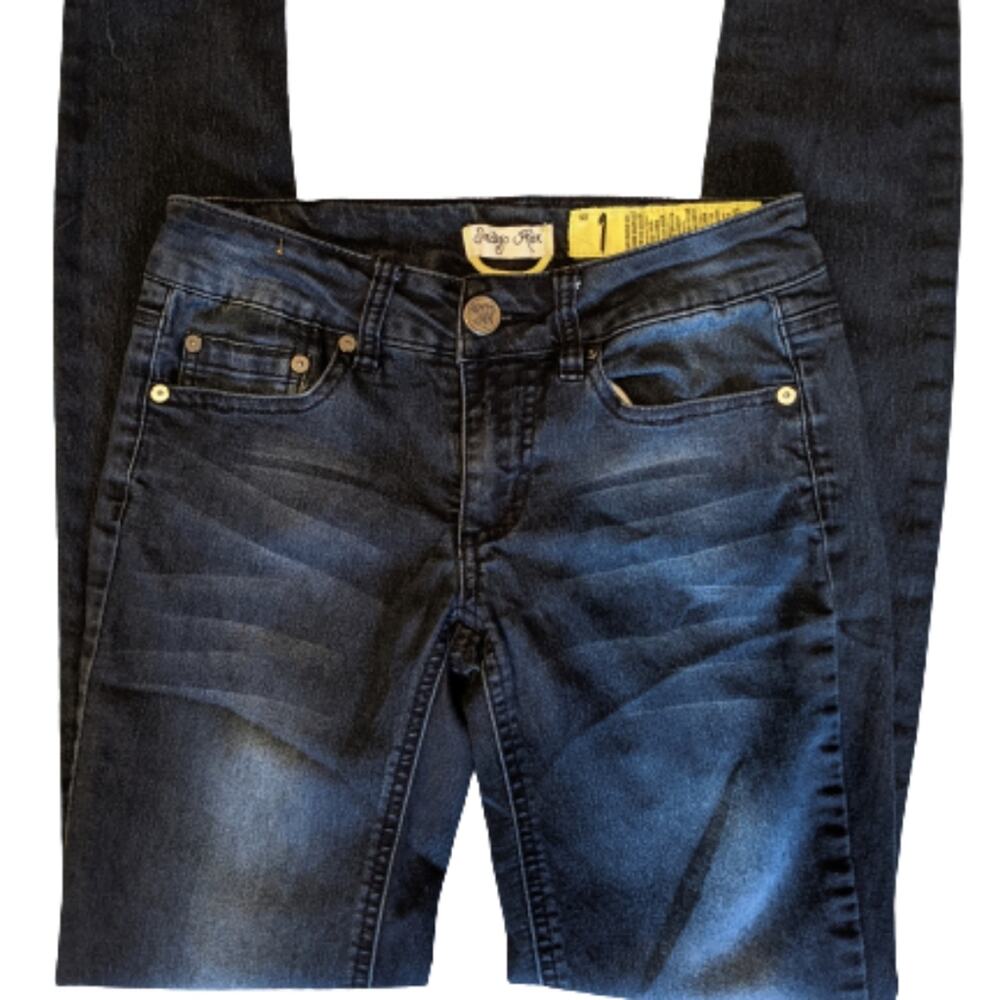 Indigo Rein Dark Wash Skinny Jeans 1